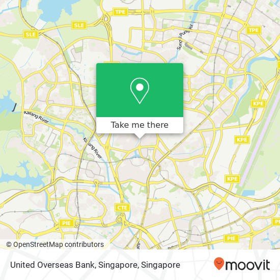 United Overseas Bank, Singapore map