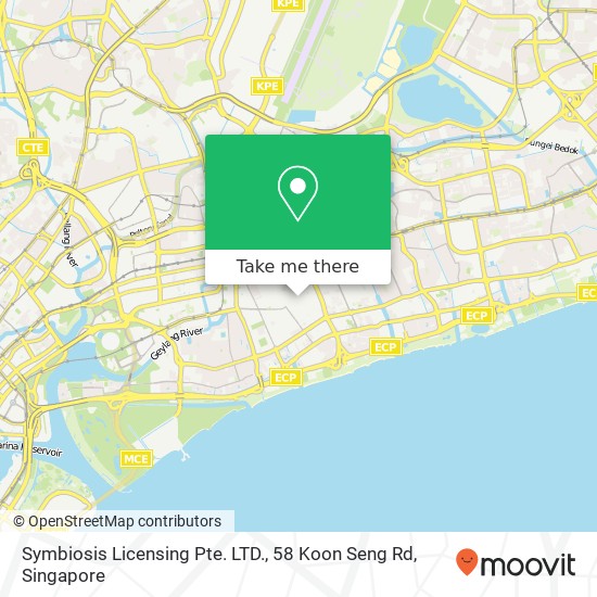 Symbiosis Licensing Pte. LTD., 58 Koon Seng Rd地图