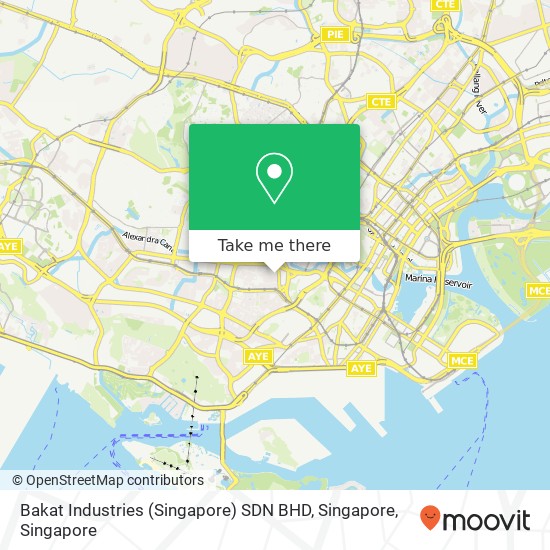 Bakat Industries (Singapore) SDN BHD, Singapore map