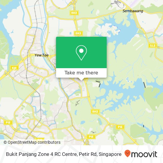 Bukit Panjang Zone 4 RC Centre, Petir Rd地图