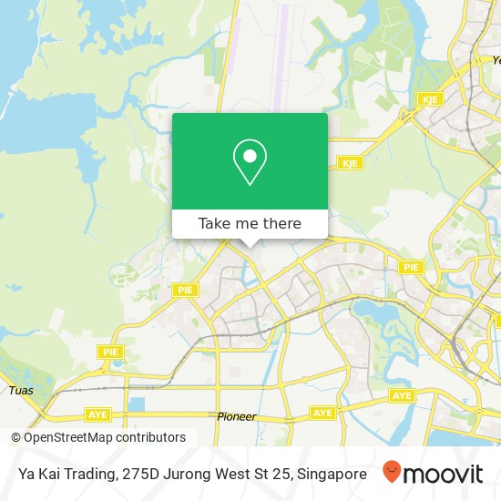 Ya Kai Trading, 275D Jurong West St 25 map