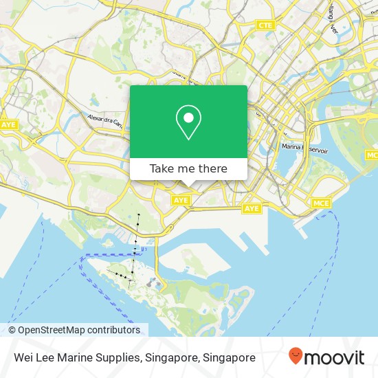 Wei Lee Marine Supplies, Singapore map