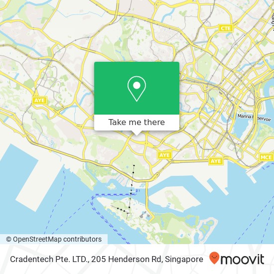 Cradentech Pte. LTD., 205 Henderson Rd地图