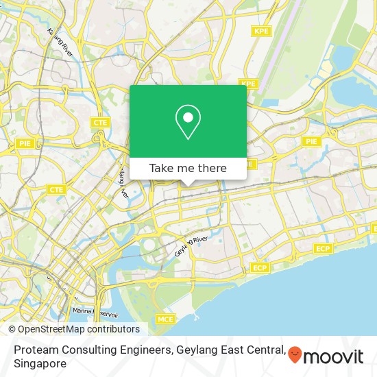 Proteam Consulting Engineers, Geylang East Central map