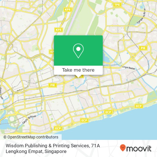 Wisdom Publishing & Printing Services, 71A Lengkong Empat map