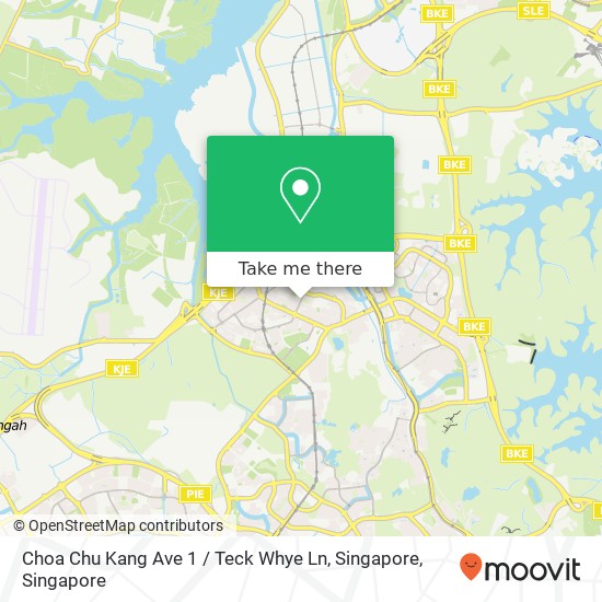 Choa Chu Kang Ave 1 / Teck Whye Ln, Singapore map