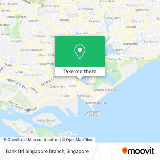 Bank Bri Singapore Branch map