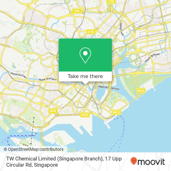 TW Chemical Limited (Singapore Branch), 17 Upp Circular Rd map