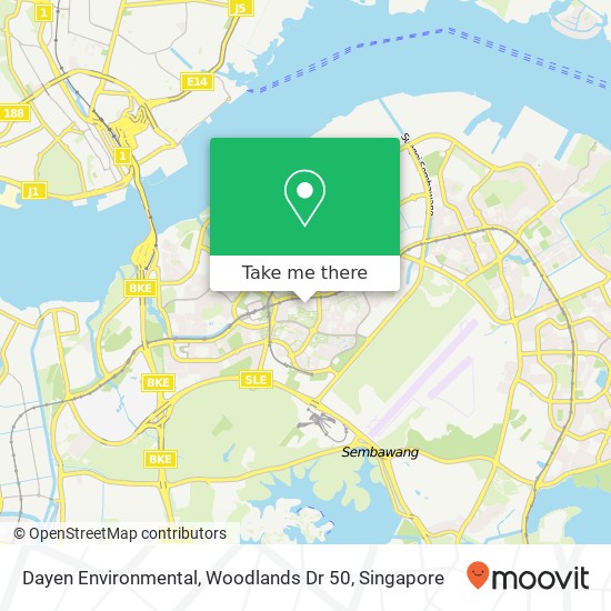 Dayen Environmental, Woodlands Dr 50 map