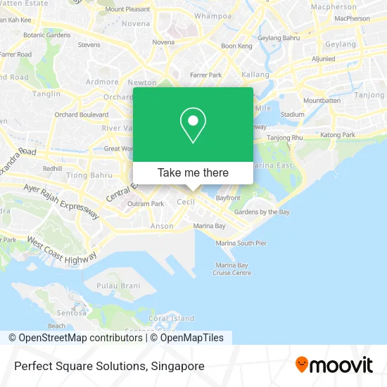 Perfect Square Solutions map