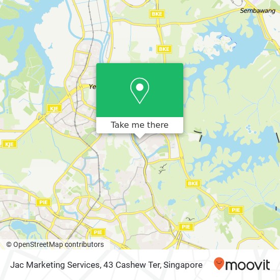 Jac Marketing Services, 43 Cashew Ter map