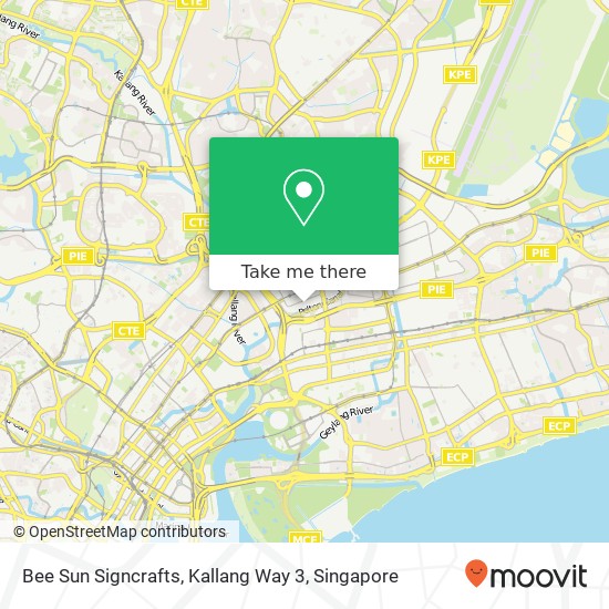 Bee Sun Signcrafts, Kallang Way 3 map