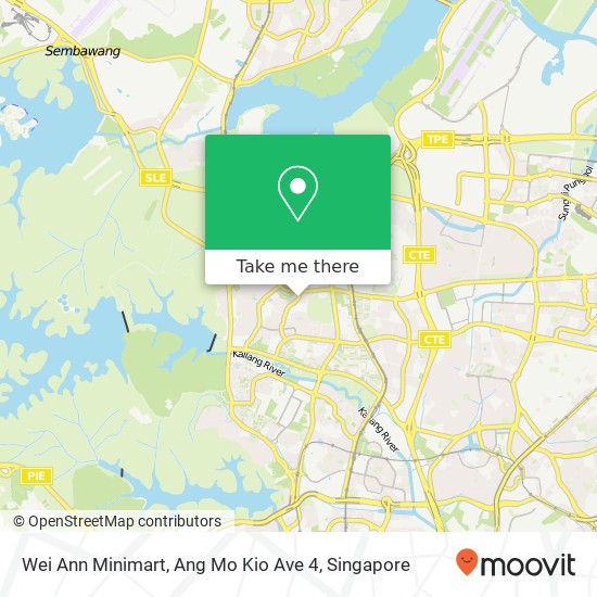 Wei Ann Minimart, Ang Mo Kio Ave 4地图