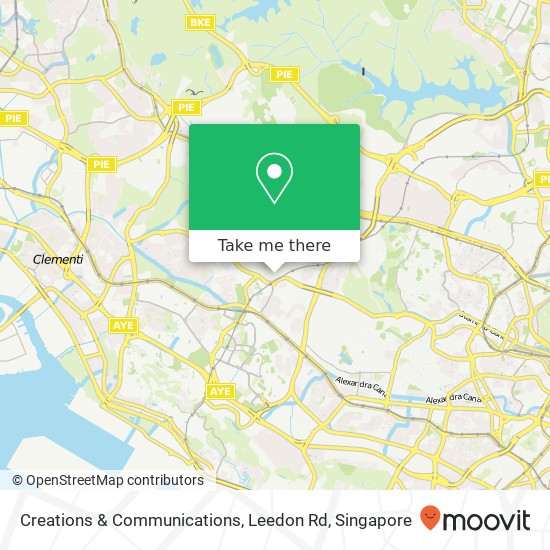 Creations & Communications, Leedon Rd map