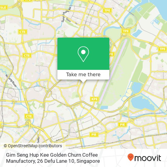 Gim Seng Hup Kee Golden Churn Coffee Manufactory, 26 Defu Lane 10 map