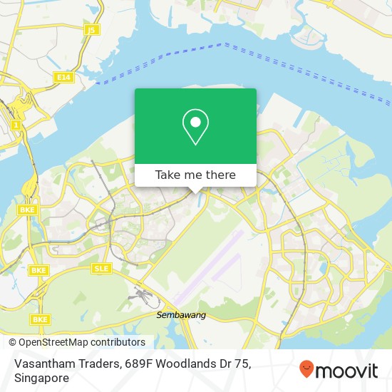 Vasantham Traders, 689F Woodlands Dr 75 map
