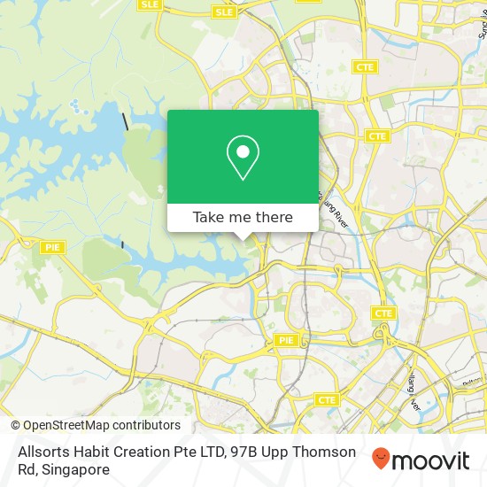 Allsorts Habit Creation Pte LTD, 97B Upp Thomson Rd地图