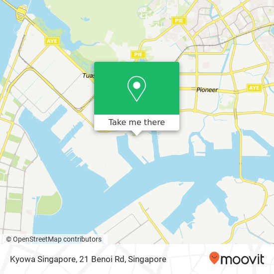 Kyowa Singapore, 21 Benoi Rd map