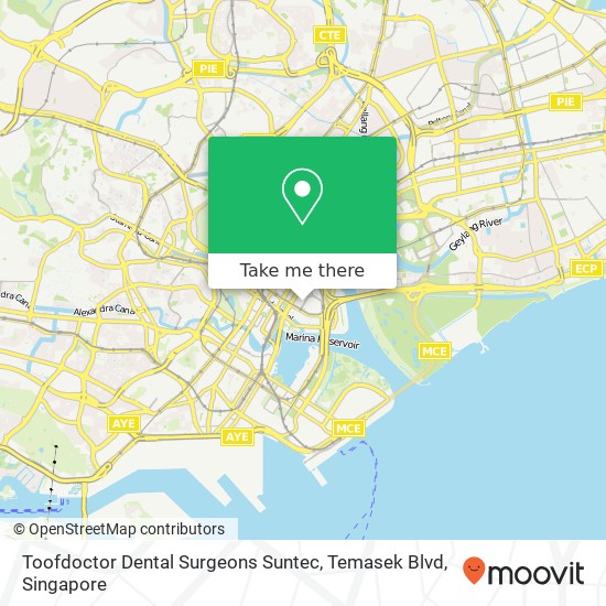 Toofdoctor Dental Surgeons Suntec, Temasek Blvd map