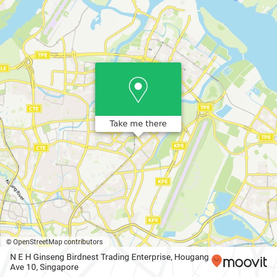 N E H Ginseng Birdnest Trading Enterprise, Hougang Ave 10 map