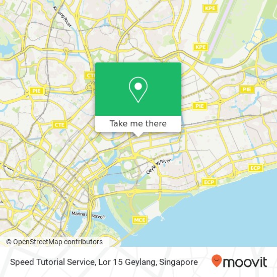 Speed Tutorial Service, Lor 15 Geylang地图