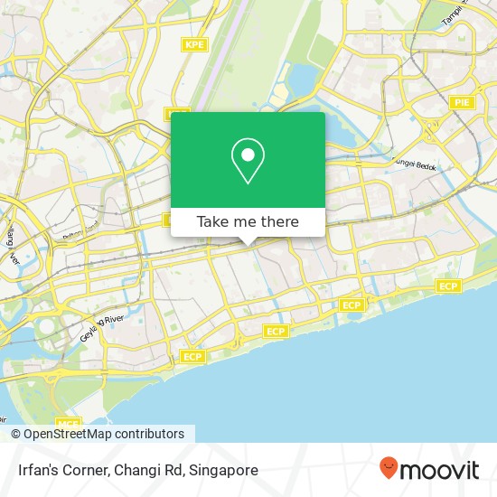 Irfan's Corner, Changi Rd map