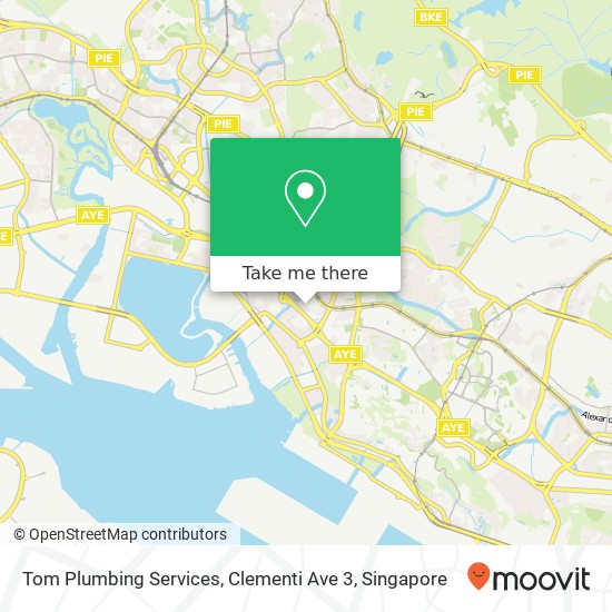 Tom Plumbing Services, Clementi Ave 3 map