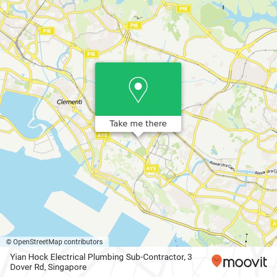 Yian Hock Electrical Plumbing Sub-Contractor, 3 Dover Rd地图