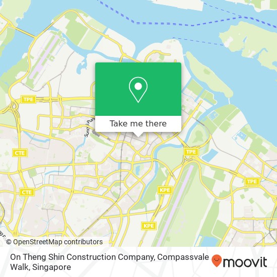 On Theng Shin Construction Company, Compassvale Walk map