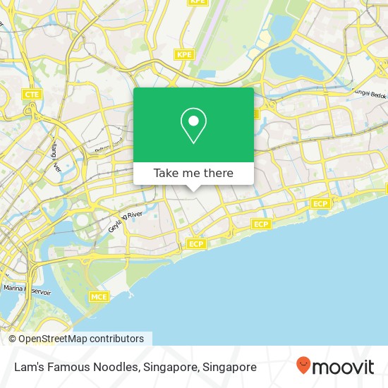 Lam's Famous Noodles, Singapore map