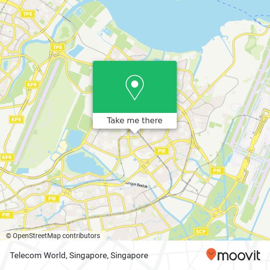 Telecom World, Singapore map