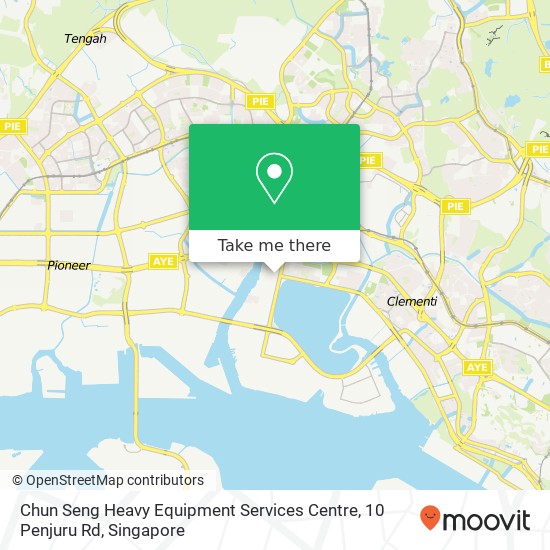 Chun Seng Heavy Equipment Services Centre, 10 Penjuru Rd map