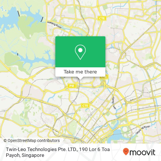 Twin-Leo Technologies Pte. LTD., 190 Lor 6 Toa Payoh map