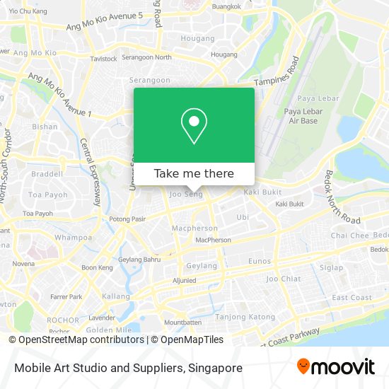 Mobile Art Studio and Suppliers map