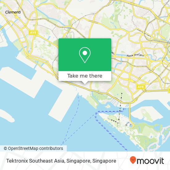 Tektronix Southeast Asia, Singapore map