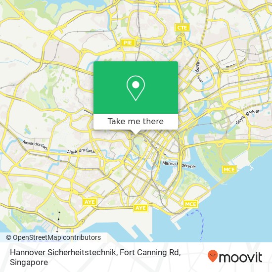 Hannover Sicherheitstechnik, Fort Canning Rd map