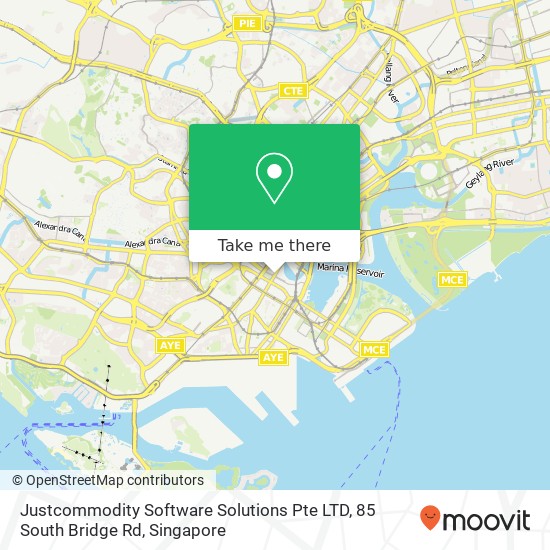 Justcommodity Software Solutions Pte LTD, 85 South Bridge Rd map