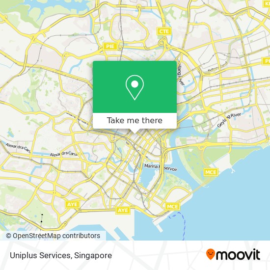 Uniplus Services map