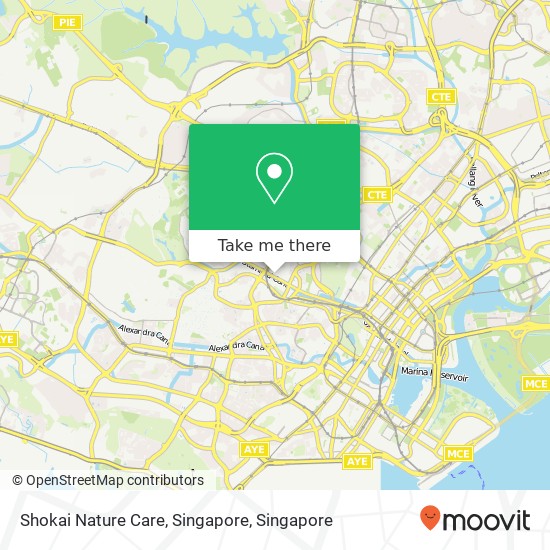 Shokai Nature Care, Singapore map