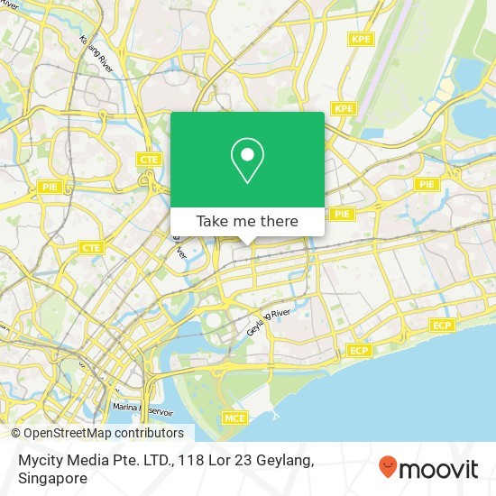 Mycity Media Pte. LTD., 118 Lor 23 Geylang map