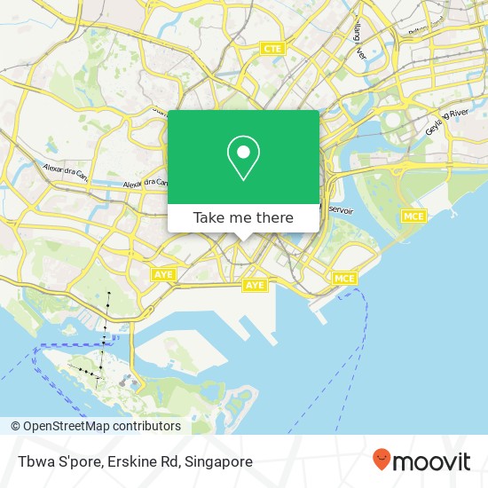 Tbwa S'pore, Erskine Rd map