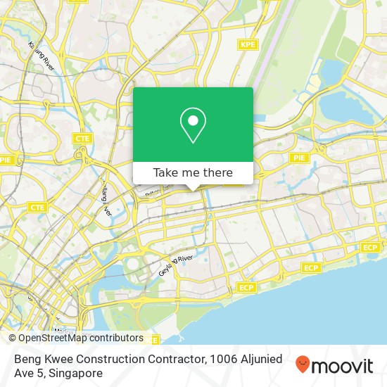 Beng Kwee Construction Contractor, 1006 Aljunied Ave 5 map