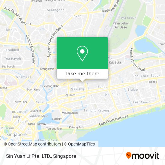 Sin Yuan Li Pte. LTD. map