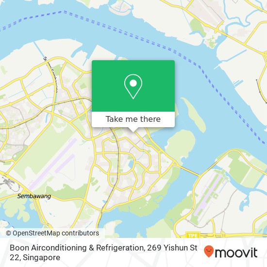 Boon Airconditioning & Refrigeration, 269 Yishun St 22地图