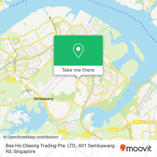 Bee Ho Cheong Trading Pte. LTD., 401 Sembawang Rd map