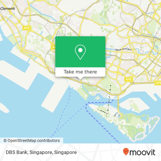 DBS Bank, Singapore map