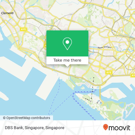 DBS Bank, Singapore map