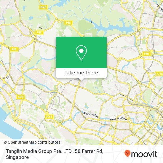 Tanglin Media Group Pte. LTD., 58 Farrer Rd map