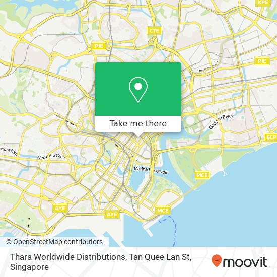 Thara Worldwide Distributions, Tan Quee Lan St map