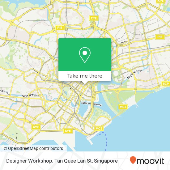 Designer Workshop, Tan Quee Lan St map